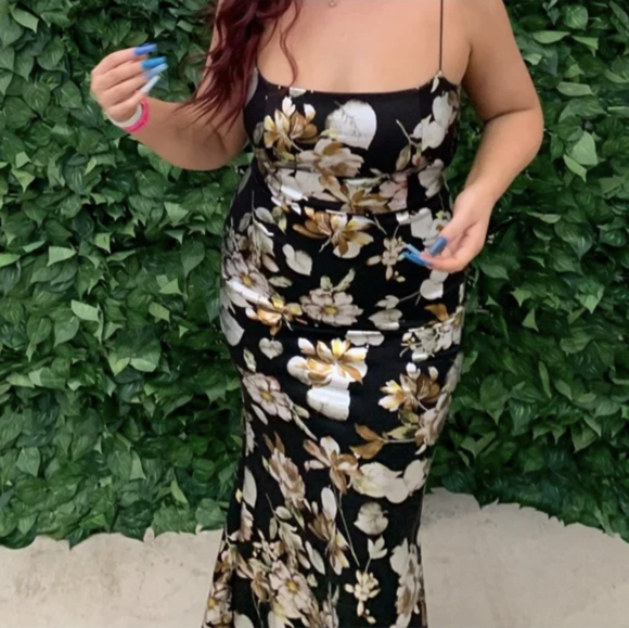 Dark Floral Maxi Dresses